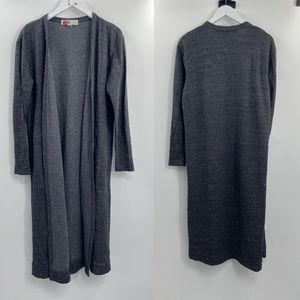 Free People Sweater Duster Cardigan Grey Long Cozy
